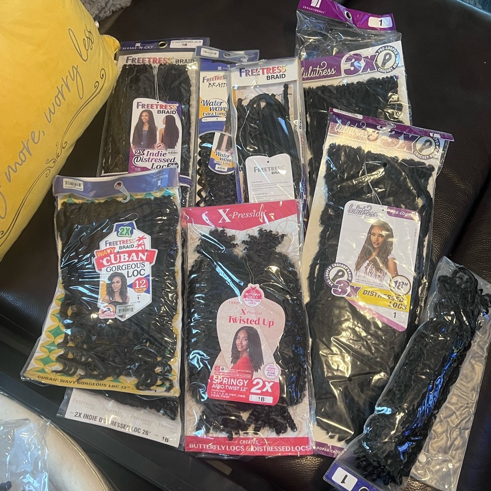 Assorted Black Hair Extensions